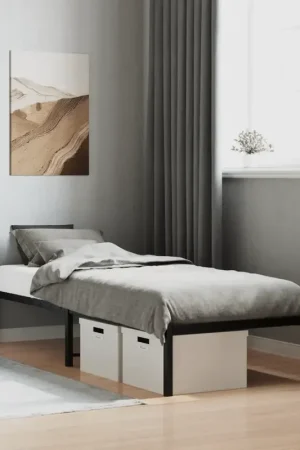 Quantità Limitata Giroletto in Metallo Nero 75x190 cm 373645