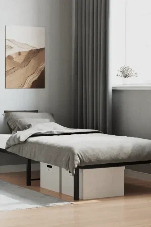 Offerta Giroletto in Metallo Nero 90x200 cm 373648