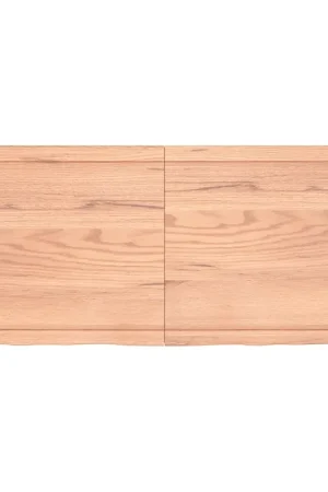 Novità Ripiano Muro Marrone 120x50x(2-4) cm Massello Rovere Trattato 363696