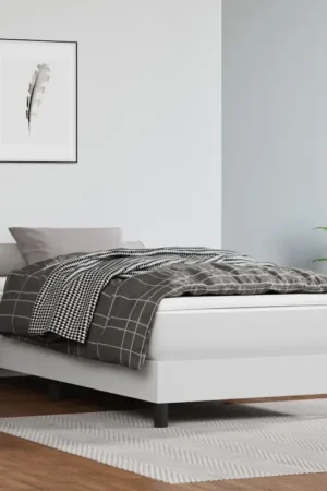 Struttura Letto a Rete a Molle Bianco 90x200 cm in Similpelle 3120677 Saldi