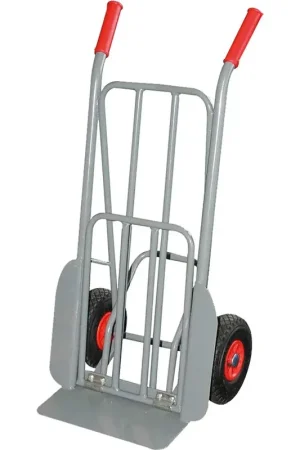 Nuova Collezione CARRELLO PORTASACCHI CON PALA RIBALTABILE ACCIAIO VERNICIATO PORTATA MAX 150KG UNIKO