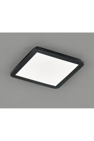 Prezzo Basso Plafoniera Quadrata Camillus Led Dimmerabile Nero IP44 30x30 cm Trio Lighting