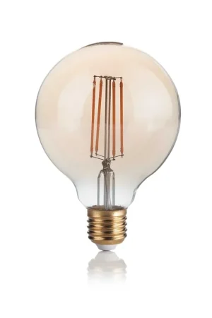 10 Lampadine Led Globo Small D95 E27 4 Watt 2200 K 300 Lm Vintage Ambra Offerta Lampo