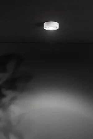 Plafoniera Da Esterno Moderno Fanale Metallo Bianco Vetro Led 6W 3000K Offerta Lampo