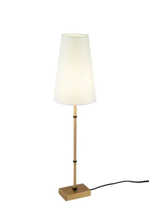 Promozione Maytoni Lampada da scrivania contemporanea Zaragoza 1 luce E14 ottone metallo diffusore PVC