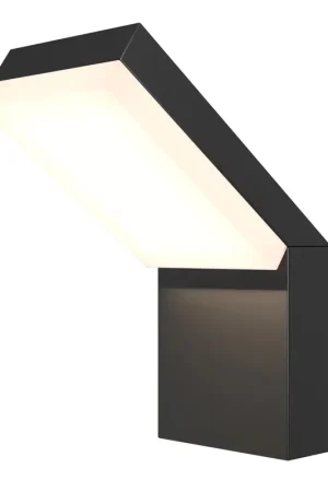 Acquista Ora Maytoni Lampada da parete moderna Paso 1 luce LED integrato IP54 nero alluminio