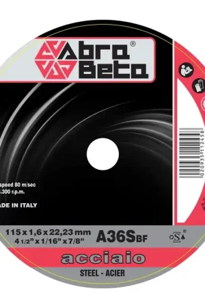 ABRABETA DISCO P/FERRO D 115X1,6 MM- 50,0 pz Ultimissimo Modello