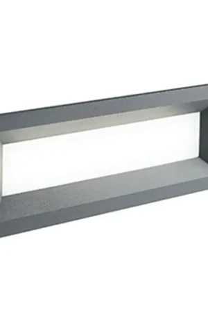 Nuova Collezione Lampada Da Incasso Contemporanea Mask Alluminio Grafite 12W Led 3000K