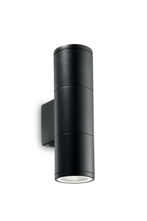 Vendita Finale Applique Moderna Gun Alluminio Nero 2 Luci Gu10