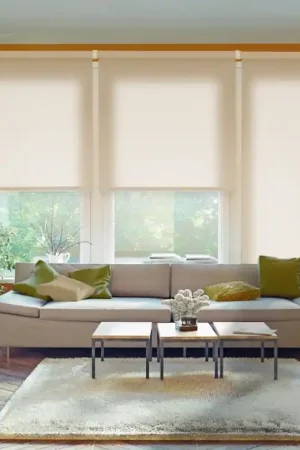 VIEWTEX Tenda a rullo Traslucida Ecofuture (100% tessuto riciclato) Ivory 150 X 250cm - Made in Europe - 5 anni di garanzia Occasione