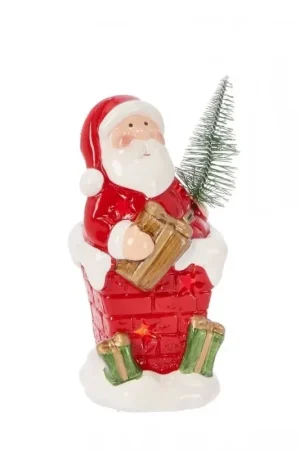 Sconto Decorazione Carlene Babbo Natale Rosso con Campana LED (12 Pezzi)