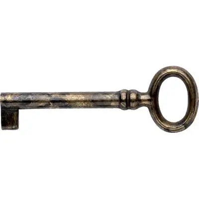 A Buon Prezzo CHIAVE MOBILI ANTICO MG8424 METALSTYLE - ZAMA OTTONE ANTICATO MM 70- 10 pezzi