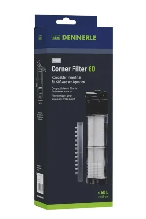 Direttamente Dal Produttore Dennerle 5860 XL - Nano Filtro angolare - Filtro angolare compatto e ad alto rendimento per acquari da 30 a 60 Litri