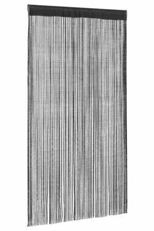 2 Pz Tende a Fili 140x250 cm Nere 132401 Pagamento Sicuro
