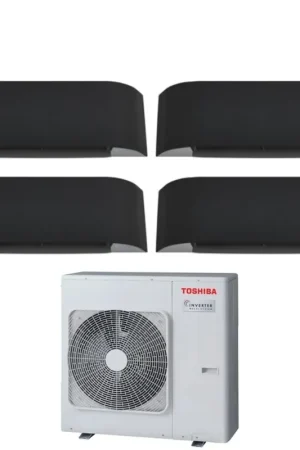 Acquista Ora Climatizzatore Condizionatore Toshiba Quadri Split Inverter serie HAORI 10+13+13+13 (9+12+12+12) RAS-4M27U2AVG-E R-32 Wi-Fi Integrato 10000+13000+13000+13000 (9000+12000+12000+12000) Grigio Scuro