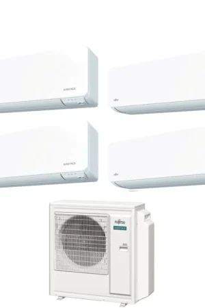 Bestseller Climatizzatore Condizionatore Fujitsu Quadri Split Inverter serie KG AIRSTAGE 7+7+14+14 con AOEG30KBTA4 R-32 Wi-Fi Integrato 7000+7000+14000+14000