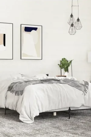 Giroletto Grigio Sonoma 160x200 cm in Legno Multistrato Metallo 3280055 Offerta Del Giorno