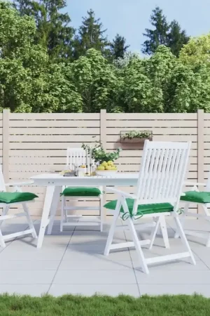 Cuscini per Sedia 4 pz Verdi 50x50x7 cm Tessuto Oxford 314912 Promozione Esclusiva